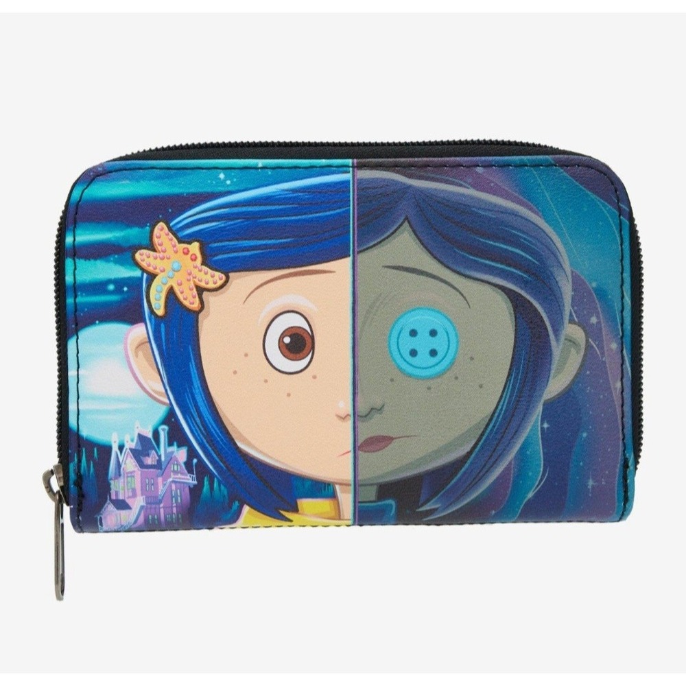 Loungefly Coraline Split Face‎ WALLET NWT! Grunge Whimsigoth